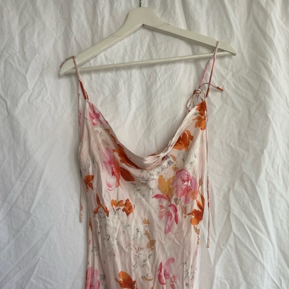 Zara Floral Safia Silk Slip Dress Size Small NEW - Picture 7 of 12